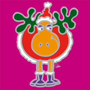 rensdyr torben jantzen illustration jul julekort